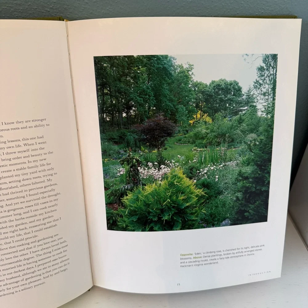 Vintage (2001) Green Decorative Book 'The Southern Garden' Bookstack Decor